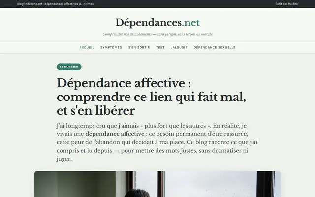 Capture d'écran de Dépendances