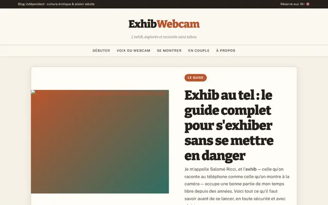 Capture d'écran de Exhib Webcam