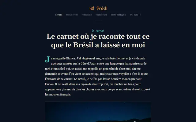 Capture d'écran de Hot Brésil