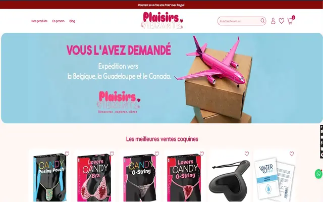 Capture d'écran de Plaisirs Vibrants