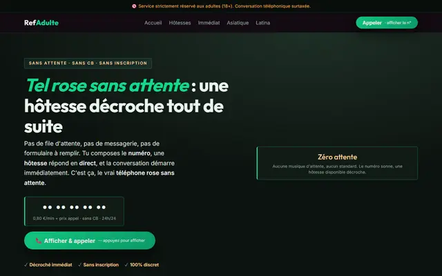 Capture d'écran de RefAdulte